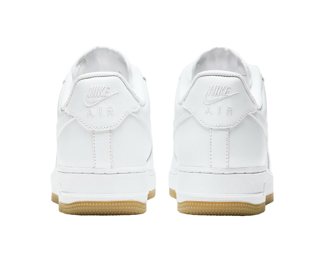 white air force ones gum bottom