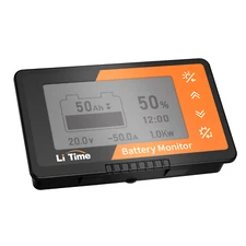 LiTime 500A 8V-120V Solar Battery Monitor Shunt Capacity Percentage Display