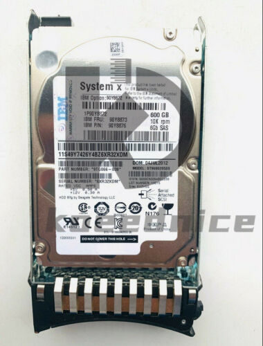 IBM 90Y8872 90Y8873 90Y8874 90Y8876 600GB 10K 6G 2.5" SAS G2HS HARD DRIVE - Picture 3 of 3