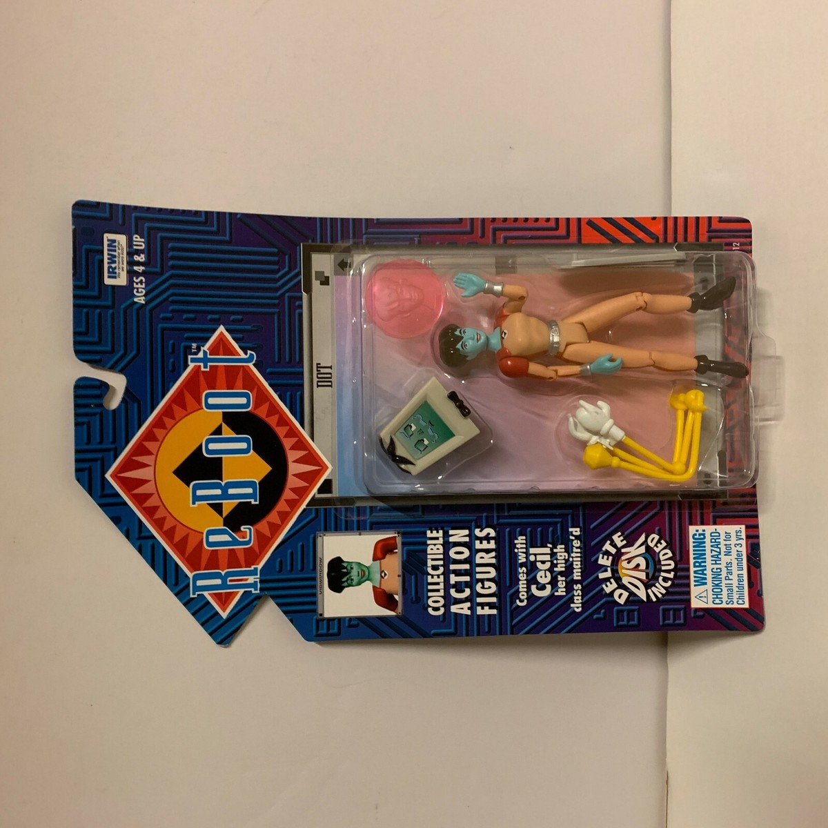 Figurine Reboot – Irwin Toy – Dot Matrix With Cecil – Neuve Sous Blister