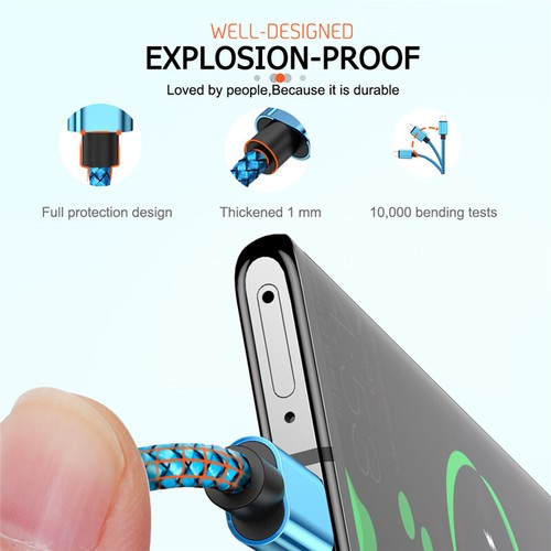 USB C Fast Charge Charger Cable For Samsung S10 S20 S21 S22 S23 S24 Type C Data - Picture 5 of 16
