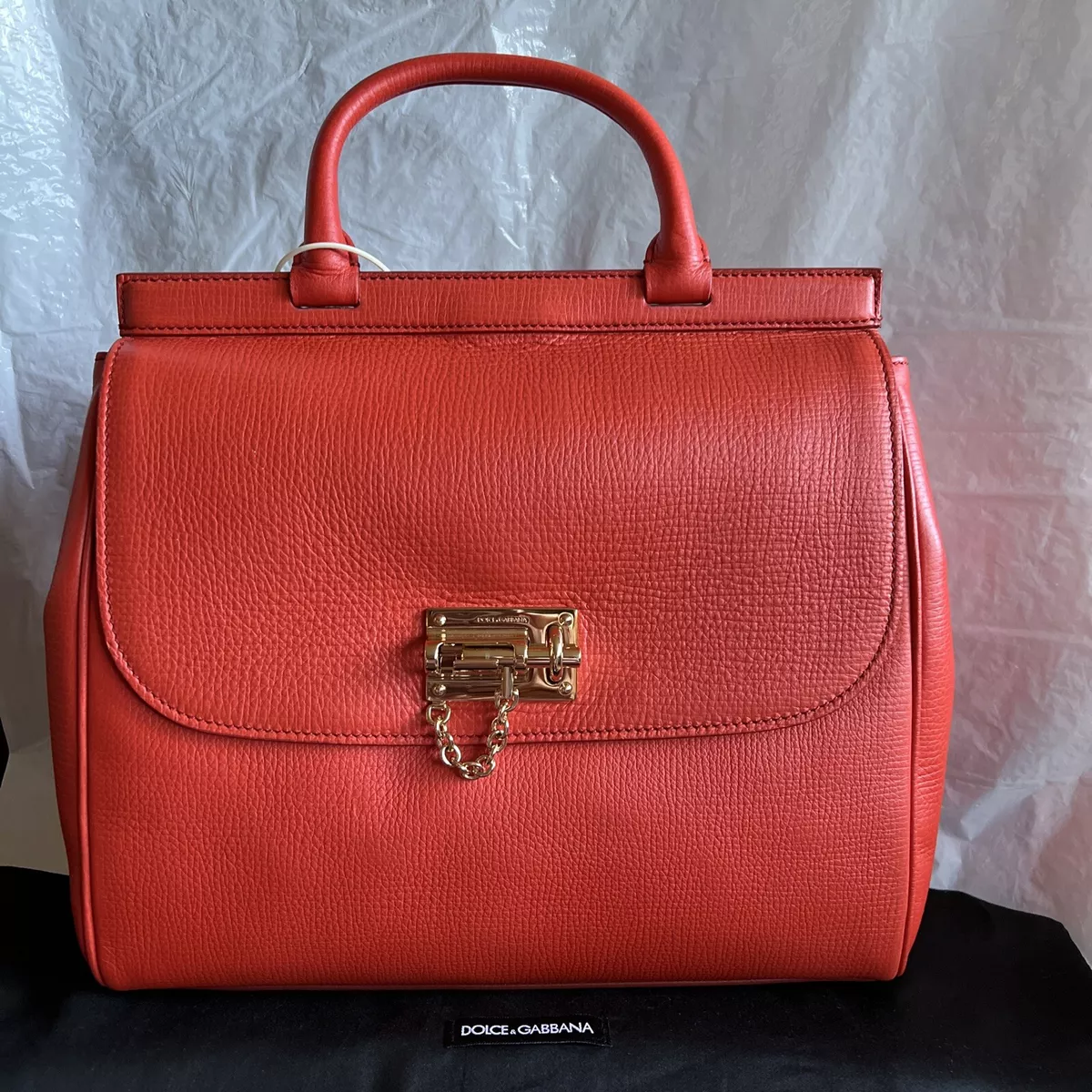 Dolce & Gabbana Sicily Medium Leather Tote