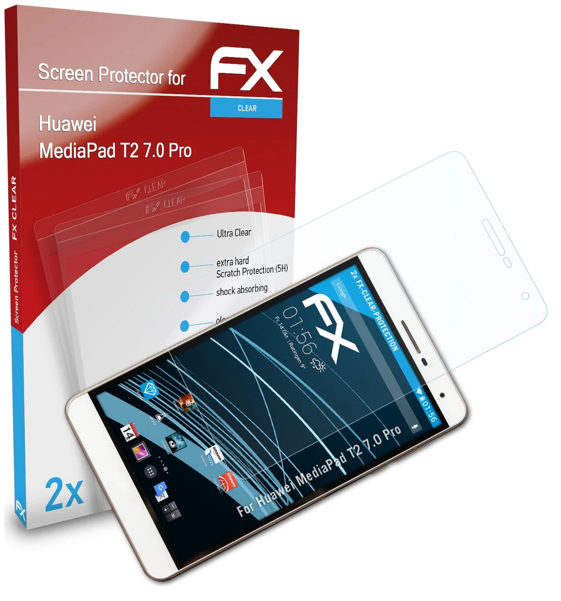 2x Protezione Pellicola Dello Schermo Per Huawei MediaPad M3 8.4 Opaco - Foto 7