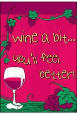 WINE A BIT HOUSE FLAG 28 x 40 inch FLAG BANNER&nbsp; USA&nbsp;