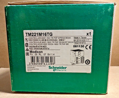 Schneider Electric TM221ME16TG Modicon M221 Logic Controller, 16 IO, Transistor