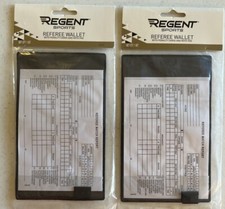 2 Regent Sports Referee Wallets with Red and Yellow Penalty Cards Soccer Futball