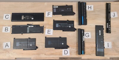 Replacement Battery: Dell DJ1J0, XCNR3, GVD76, RFJMW, M5Y0X, F62G0, HP KI04