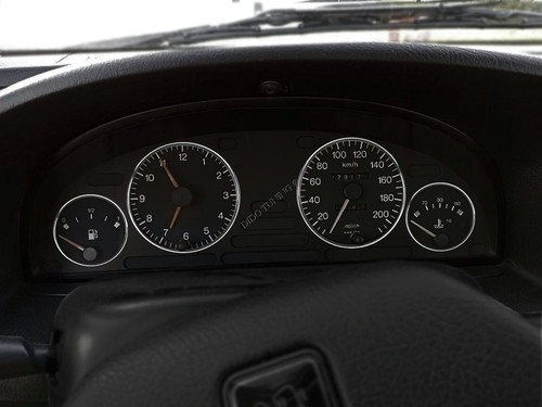Fits Peugeot 405 1987-1996 5-Teilig Poliert Aluminium Tachoringe Tacho Ringe - Picture 9 of 9