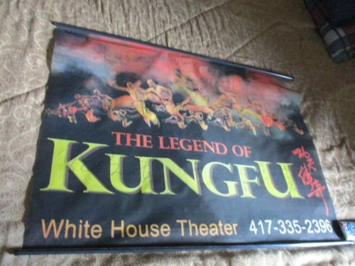 The Legend Of Kung Fu China Chinese Signed Banner White House Theatre Branson - Picture 7 of 9