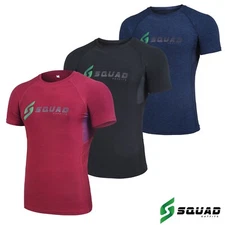 Pack of 3 Men's Quick-Dry Half Sleeves Compression Shirt Stay Cool Active Sports