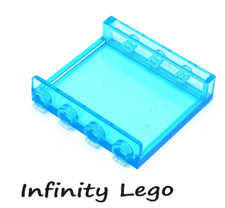 6 LEGO Tran-Light Blue Wall Panel 1x4x3 with Side Supports (35323 60581)