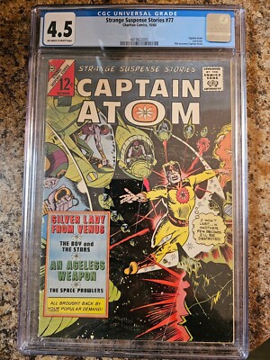 Strange Suspense Stories 77 CGC 4.5 Last Issue Captain Atom Charlton Comics 1965