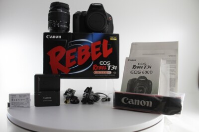 Canon EOS Rebel 600d/T3i digitale Spiegelreflexkamera mit EF-S Objektiv 18 55 mm f/3,5 5,6 IS