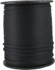 3/16 Inch Black Dacron Polyester Rope - 500 Foot Spool | Solid Braid - Industria