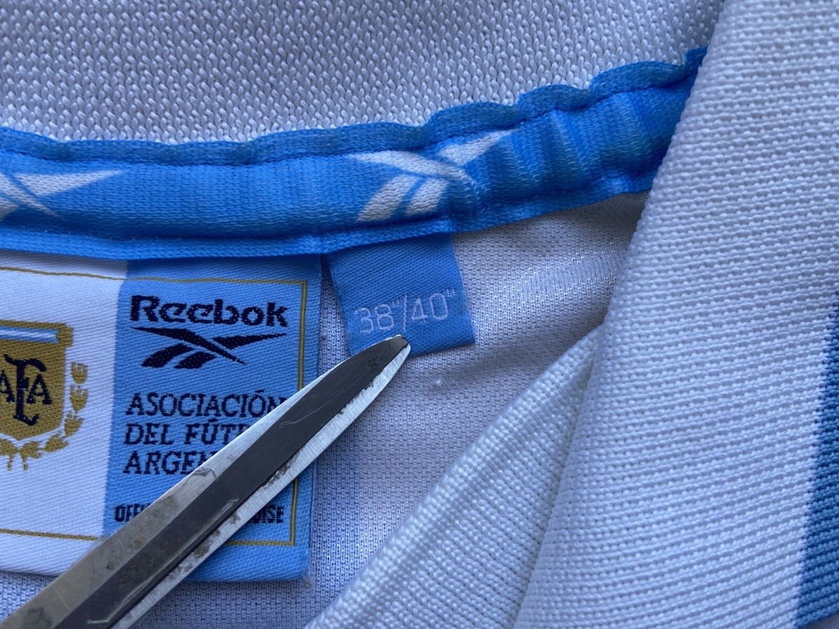 ARGENTINA 1999 2000 HOME FOOTBALL SHIRT SOCCER JERSEY REEBOK
