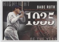 2015 Topps Update Highlight of the Year Babe Ruth #H-63 HOF 3pu