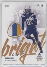 2019 Panini Luminance Bright Beginnings Gold Prime 47/49 Mike Williams 0ba6