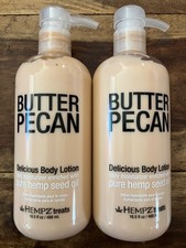  2X Pack Hempz Treats Butter Pecan Delicious Body Lotion 16.5 oz each Free Ship