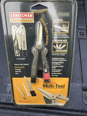 Sears Craftsman Usa Nos 45509 Professional 10 Function Multitool Retired Rare