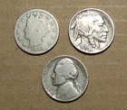 Starter  Collection  Mix Lot of  3 Old  US  Coins   ACTUAL  COINS    90225204-06