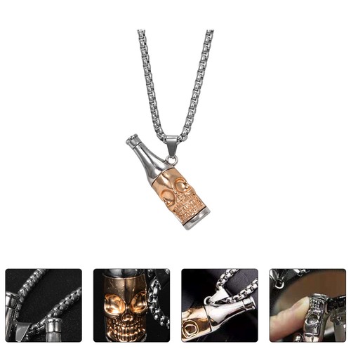 1pc Retro Necklace Hip-hop Pendant Necklace Neck Chain Neck Decoration for Man - Picture 9 of 17