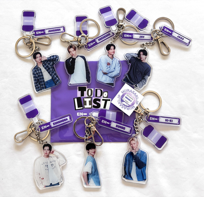 ENHYPEN Listerine Collaboration Acrylic Keyholder Keyring Full Set