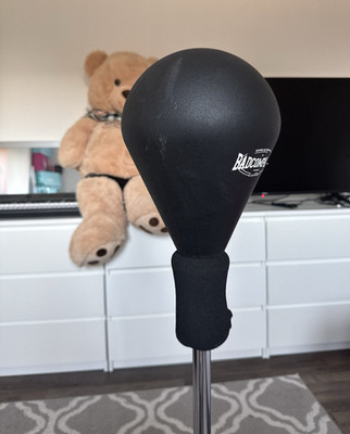 Bad Company Standboxball & Benlee Boxhandschuhe Set, Schwarz/Grau