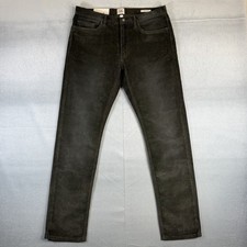 Flint and Tinder Corduroy Pants Mens 33x32 Green Slim Fit Chino Huckberry NWT