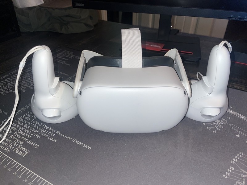 Meta Quest 2 Standalone VR Headset with Touch Controllers, White