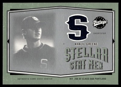 2004 Upper Deck Vintage Stellar Stat Men Jerseys Khalil Greene San Diego Padres