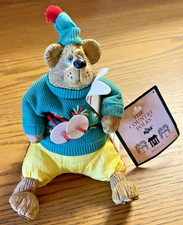 Russ Berrie Bear The County Folks Mogul Bear Skier Ski Poles NOS with TAGS