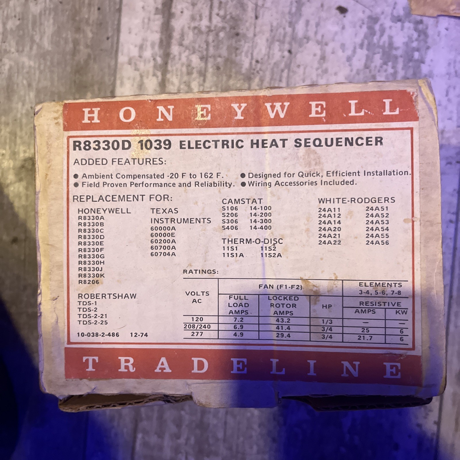 Honeywell R8330D1039 Furanace Relay NEW!