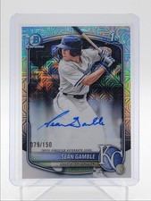 SEAN GAMBLE 2025 BOWMAN CHROME DRAFT 1ST HTA CHOICE AUTO /150 Q3967