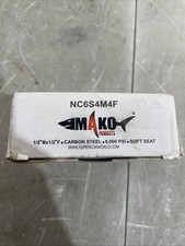 Mako NC6S4M4F: Standard Needle Valve 1/2" M x 1/2" F Carbon Steel 6,000 PSI