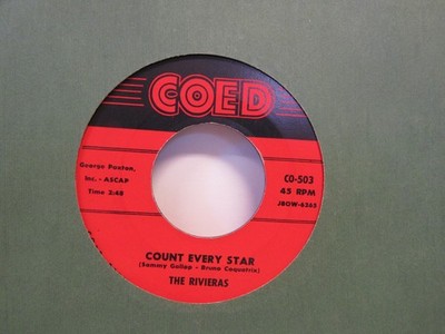 The Rivieras Count Every Star/True Love Is Hard To Find Doo Wop 7'' 45 RPM
