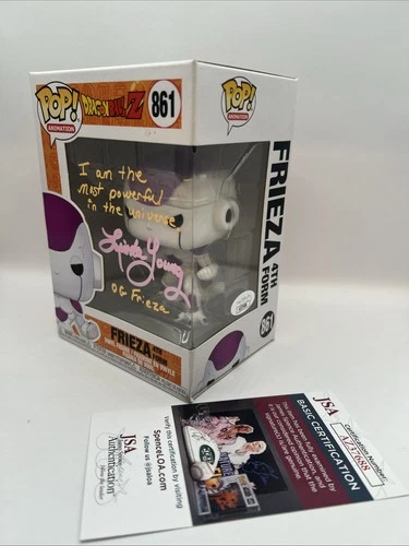 Funko Pop! Vinyl: Dragon Ball Z Frieza #619 Signed by Linda Young Damage