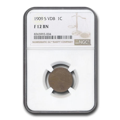 1909-S VDB Lincoln Cent Fine-12 NGC