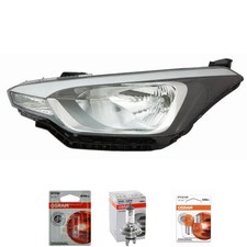 Halogen Scheinwerfer links H4 schwarz für Hyundai i20 Active Coupe inkl. Lampen