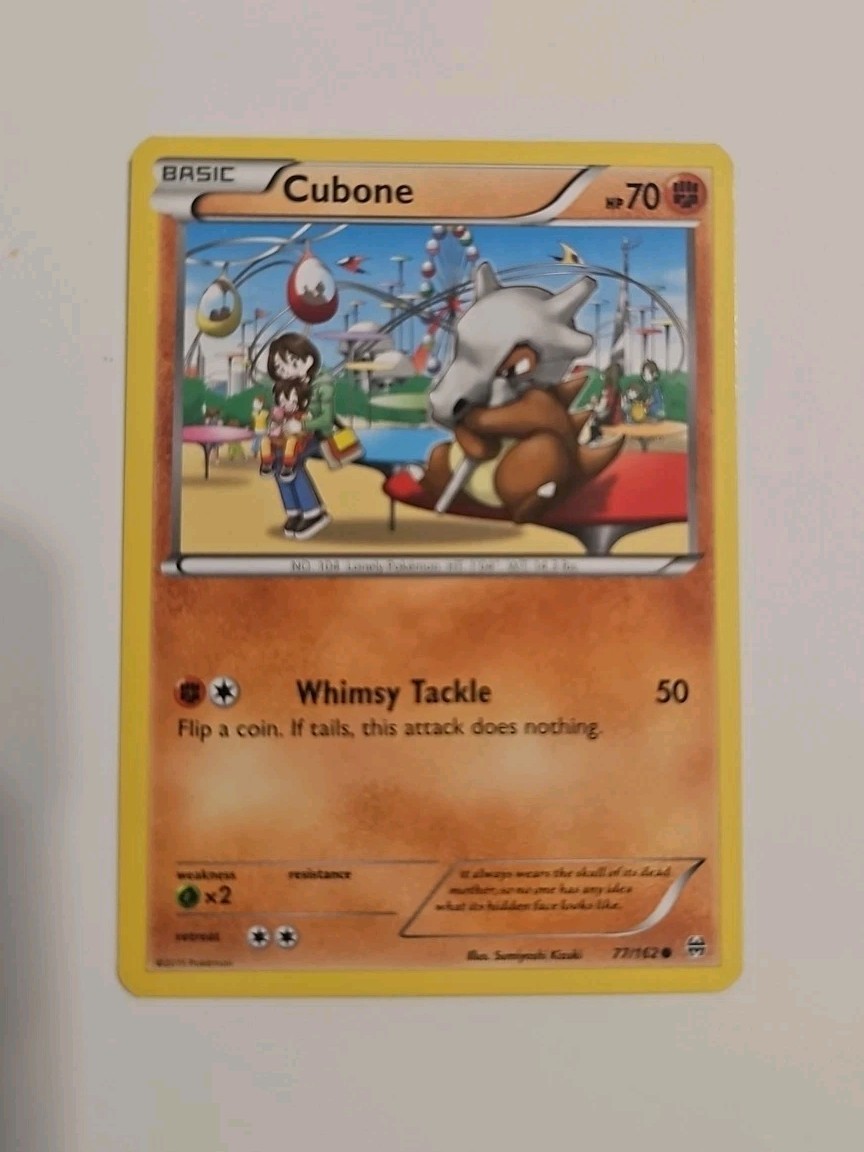 Cubone 77/162 XY Breakthrough (2015) Unique Art Common Pokemon TCG LP