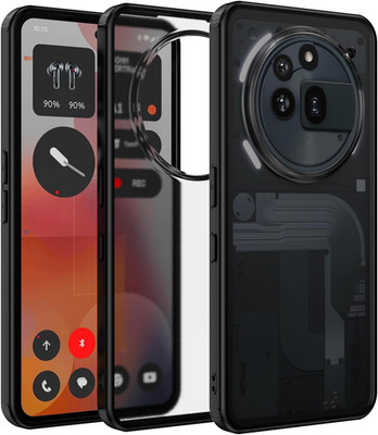 Hülle für Nothing Phone 3a Pro - Matt transluzent - Stoßfeste Case (Schwarz)