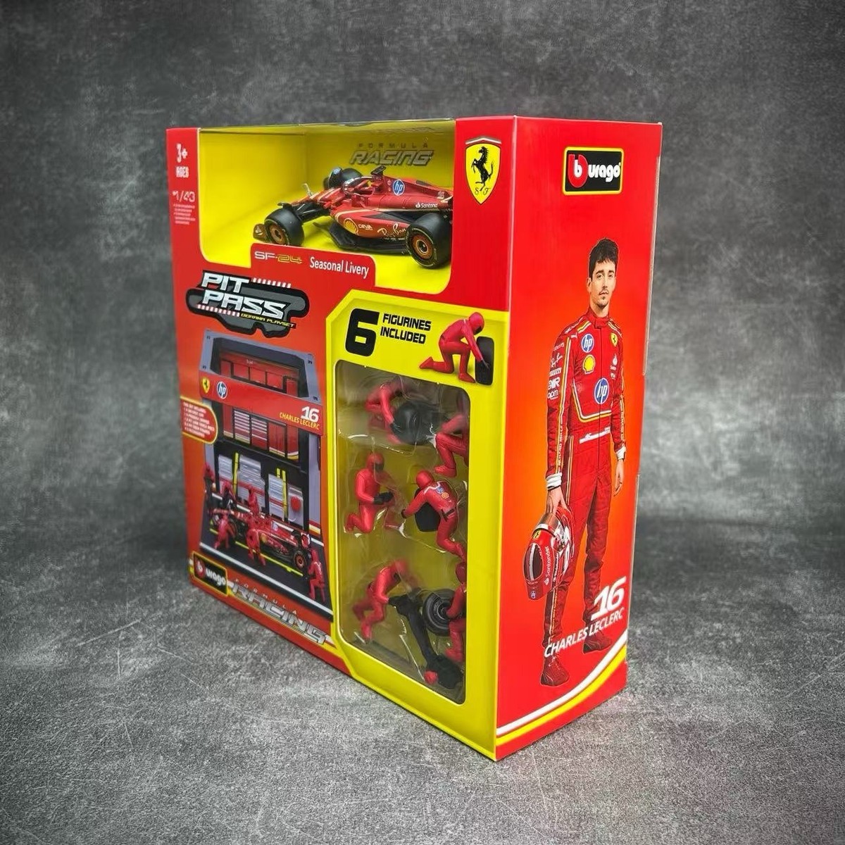 Modèle De Voiture Bburago 1/43 - Ferrari SF-24 #16 Charles Leclerc (F1 2024), Collection édition Limitée - 12