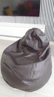 Kaikoo Faux Leather High Back Bean Bag Chair  Dark Brown/Brand New