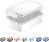Linoroso Lunchbox Erwachsene Brotdose Mit 3 FäChern Bento Box Mit SoßEnbehäLter