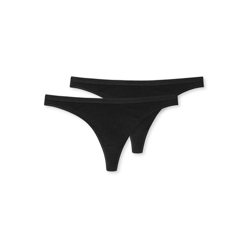 Schiesser Women's String 2 Pack - Thong, Cotton Stretch, Series 95/5, Solid - Picture 2 of 10