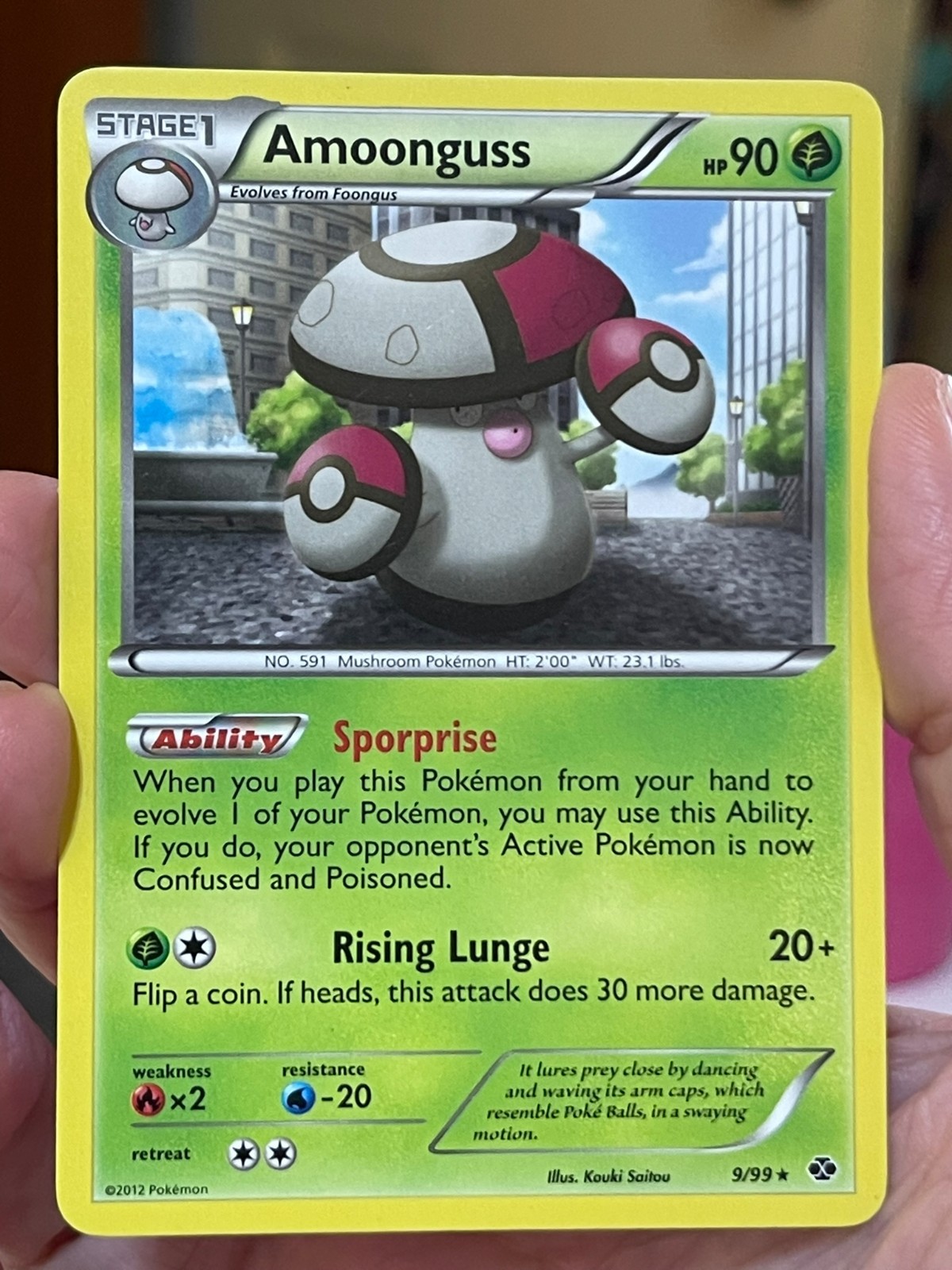 POKEMON AMOONGUSS 9/99 RARE NEXT DESTINIES NM CARD