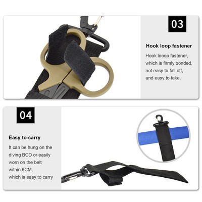 Scuba Sea Snips Sheath Diving Scissors Storage Cover Tragbare Unterwasser El BAK