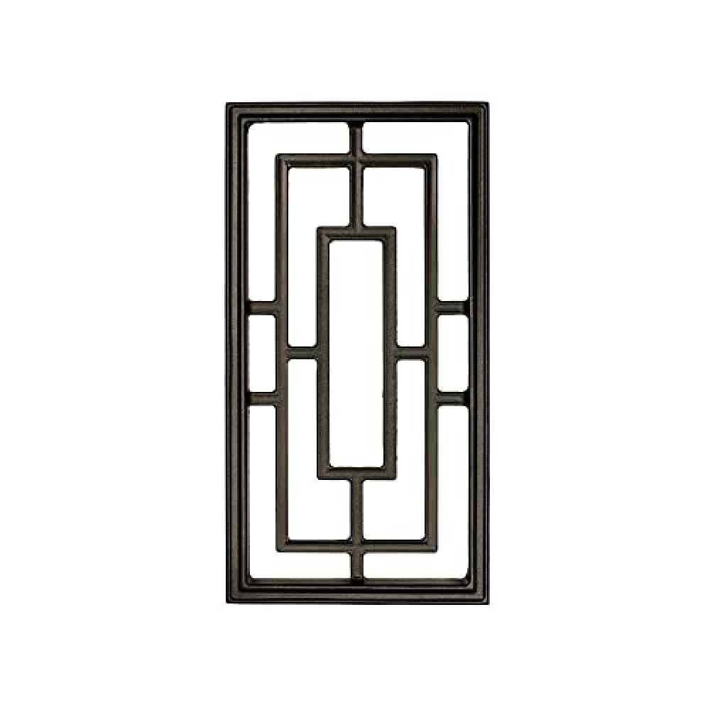 (TG. NEW Rectangular - 17") Nuvo Iron Inserto decorativo per recinzioni, cancell