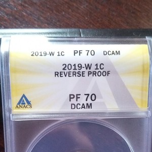 2019-W Lincoln Shield Small Cent Reverse Proof PF70 ANACS DCAM RD