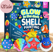 Shell Painting Kit for Kids Glow in Dark Arts Crafts Gift Ages 6 12