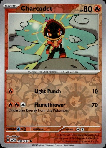 Charcadet 033/191 Sv08: Surging Sparks Reverse Holo - Picture 1 of 2
